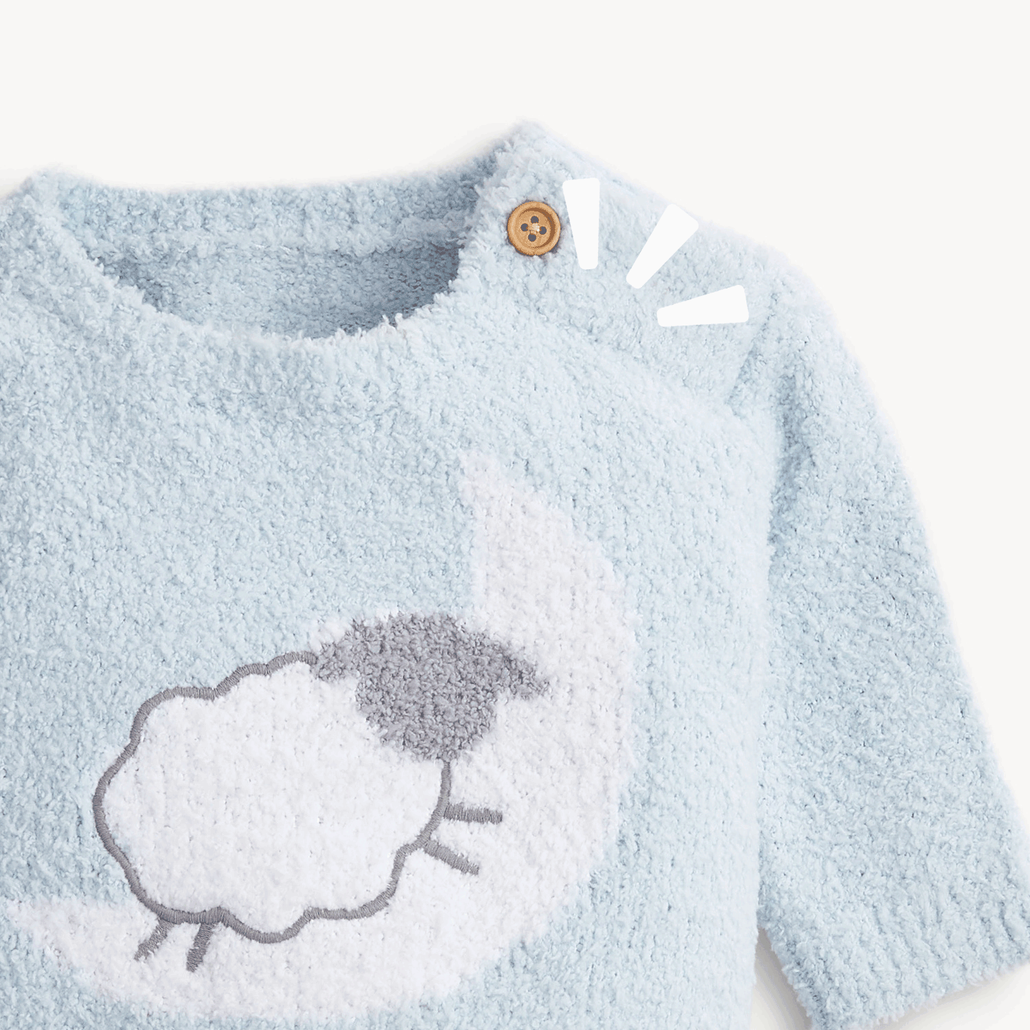 Magnetic Sweater Set Baa Baa Solid Blue - Magnetic Me