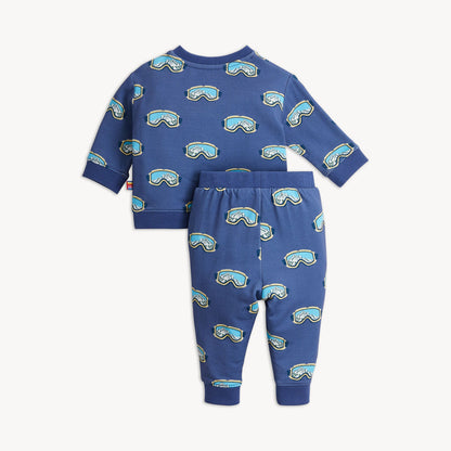 Magnetic Top & Jogger Set Blue Powder Playtime - Magnetic Me