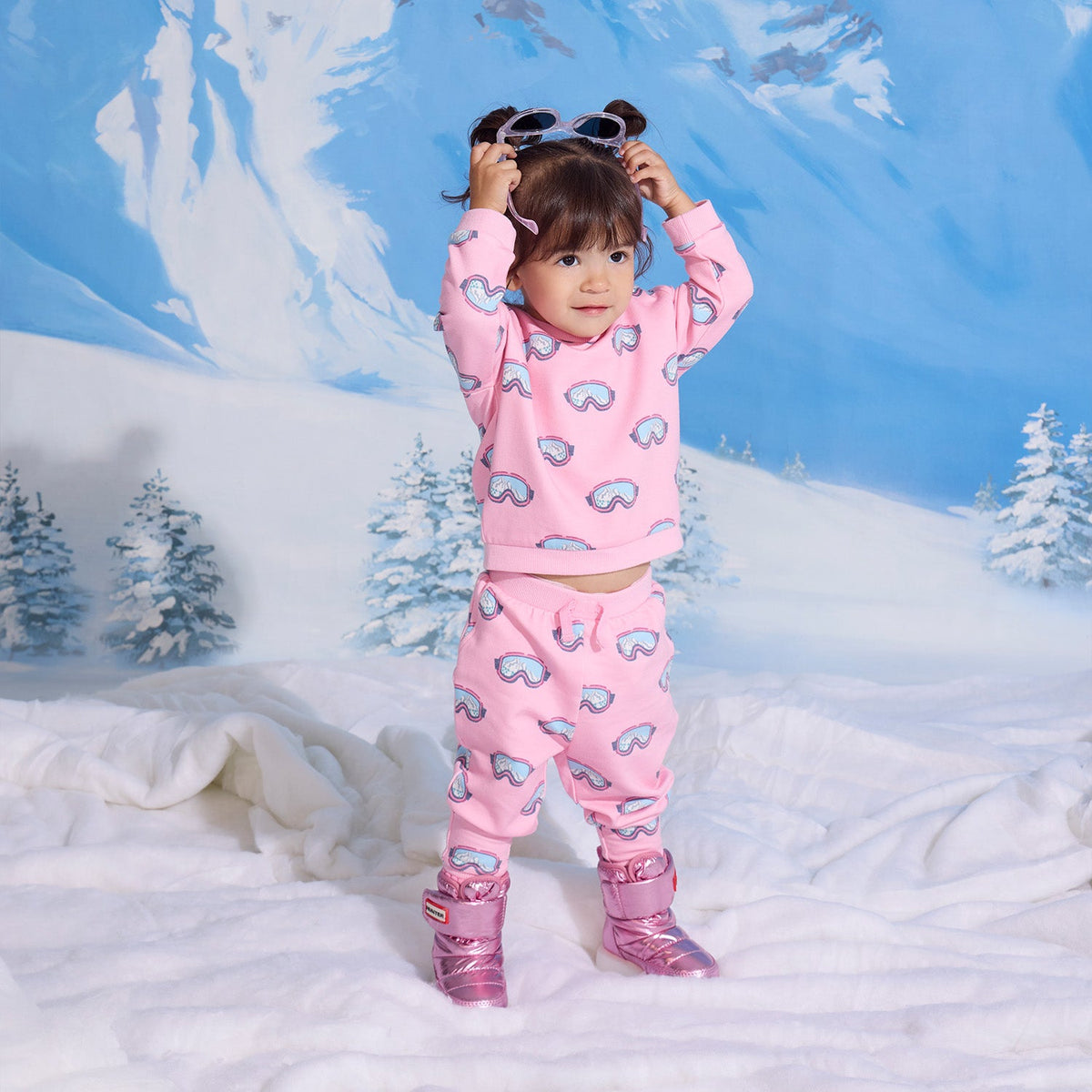 Magnetic Top & Jogger Set Pink Powder Playtime - Magnetic Me