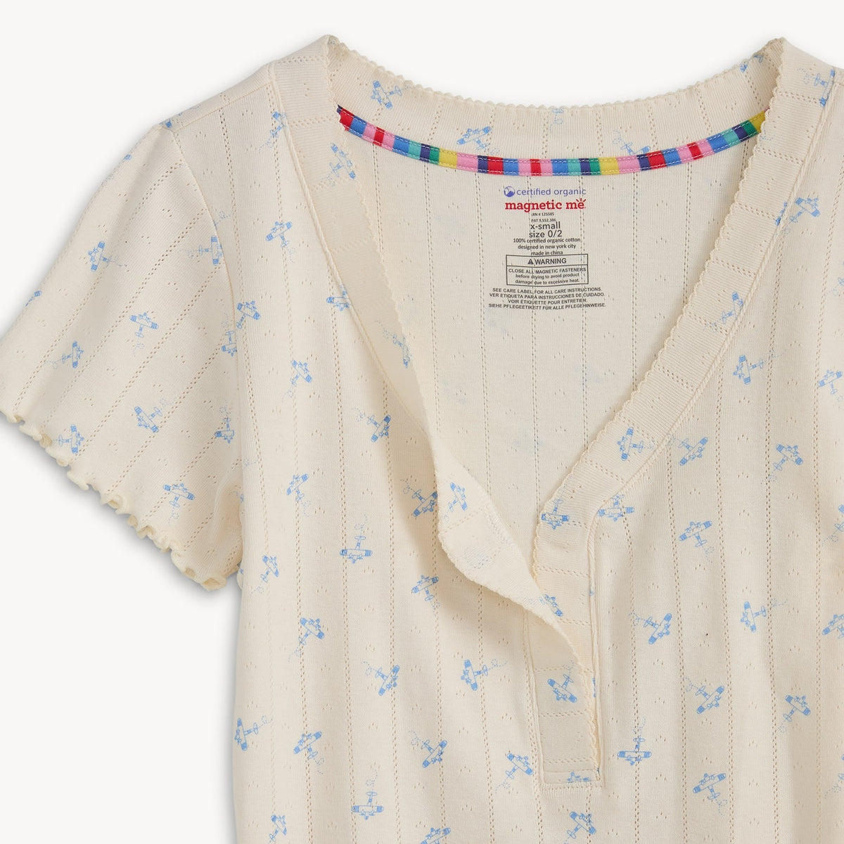 Women's Magnetic Signature PJ Set Airplane - Magnetic Me