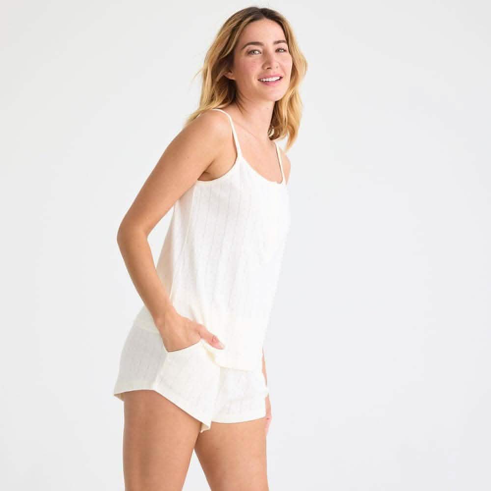 Women's Magnetic Cami & Short PJ Set Tofu Love Lines - Magnetic Me