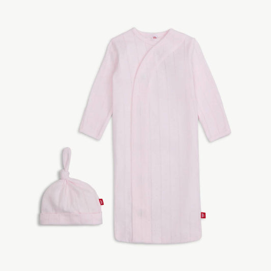 Magnetic Gown & Hat Set Pink Love Lines - Magnetic Me