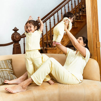 Magnetic Classic With A Twist PJ Set Stars Yellow - Magnetic Me