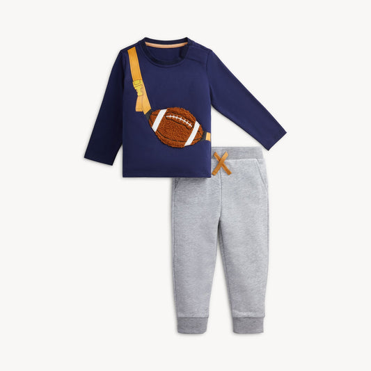 Magnetic Top & Jogger Set Peek-A-Pocket Football Bag - Magnetic Me