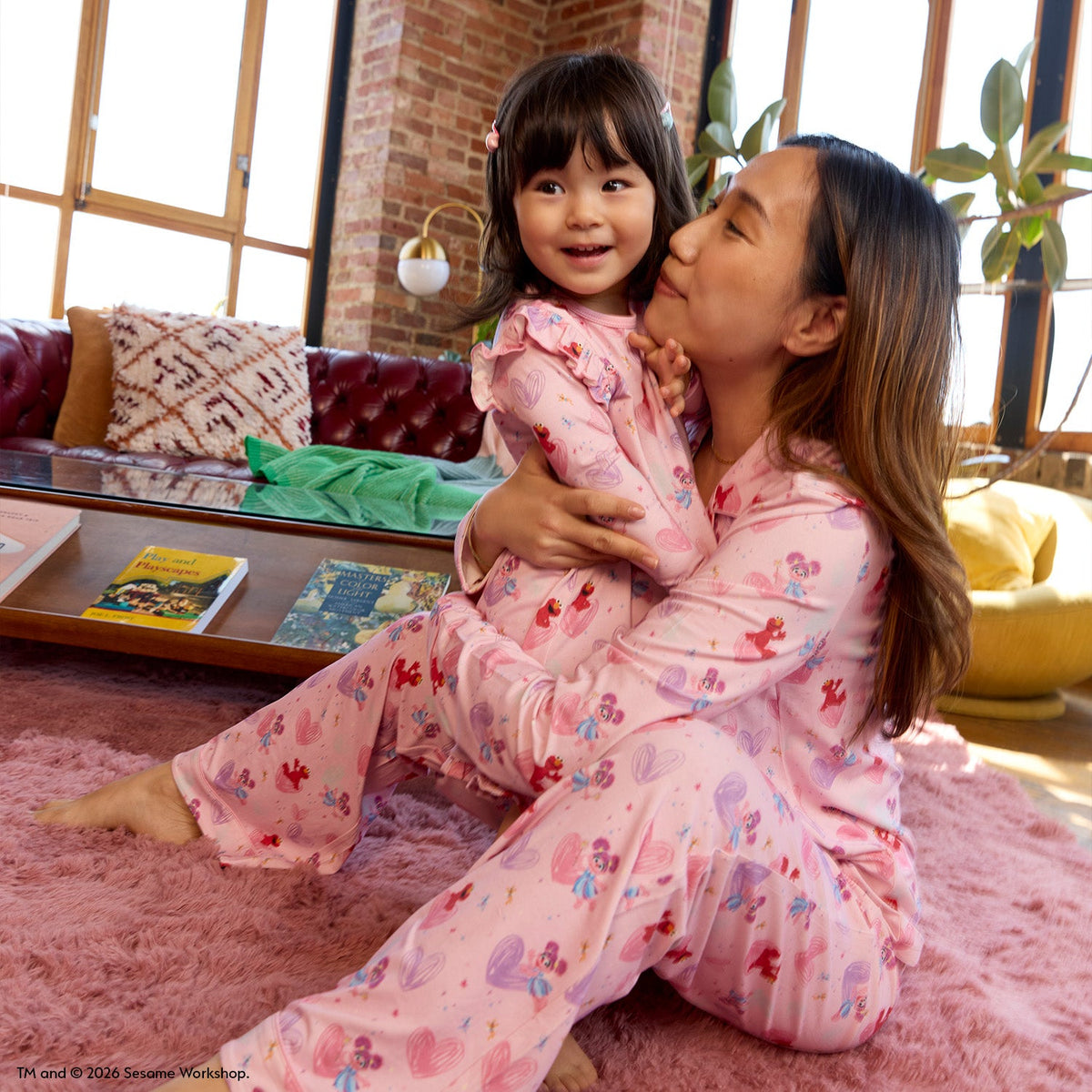 Women's Magnetic Classic with a Twist PJ Set Sesame Street Elmo & Abby - Magnetic Me