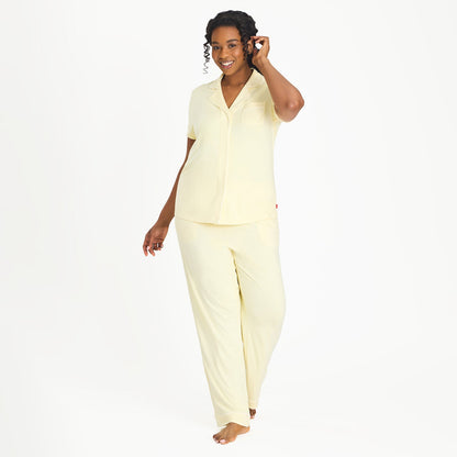 Women's Magnetic Classic with a Twist PJ Set Stars Yellow - Magnetic Me
