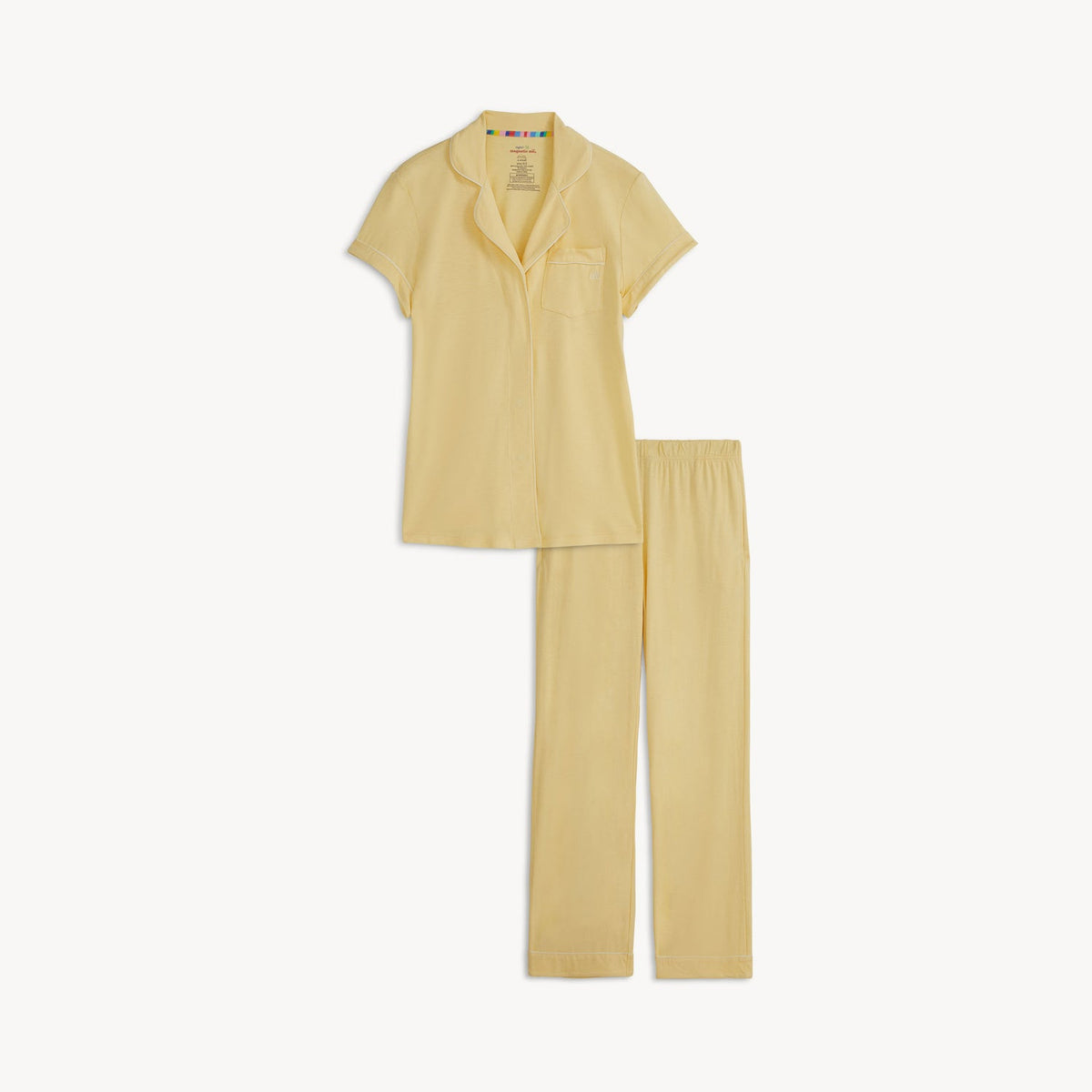 Women's Magnetic Classic with a Twist PJ Set Stars Yellow - Magnetic Me