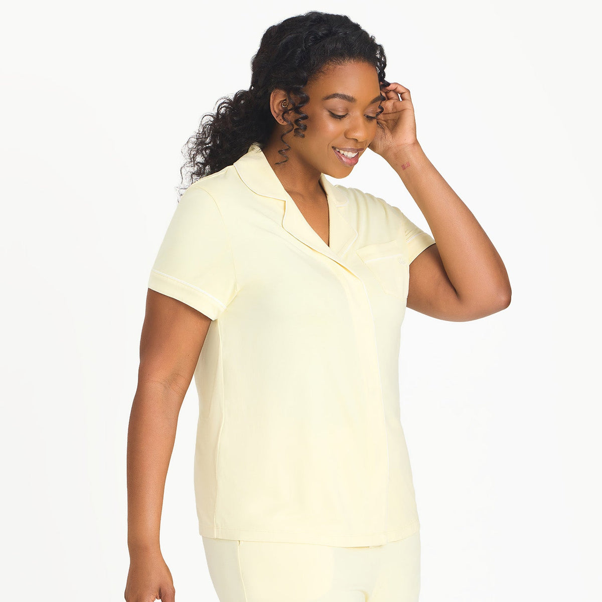 Women's Magnetic Classic with a Twist PJ Set Stars Yellow - Magnetic Me