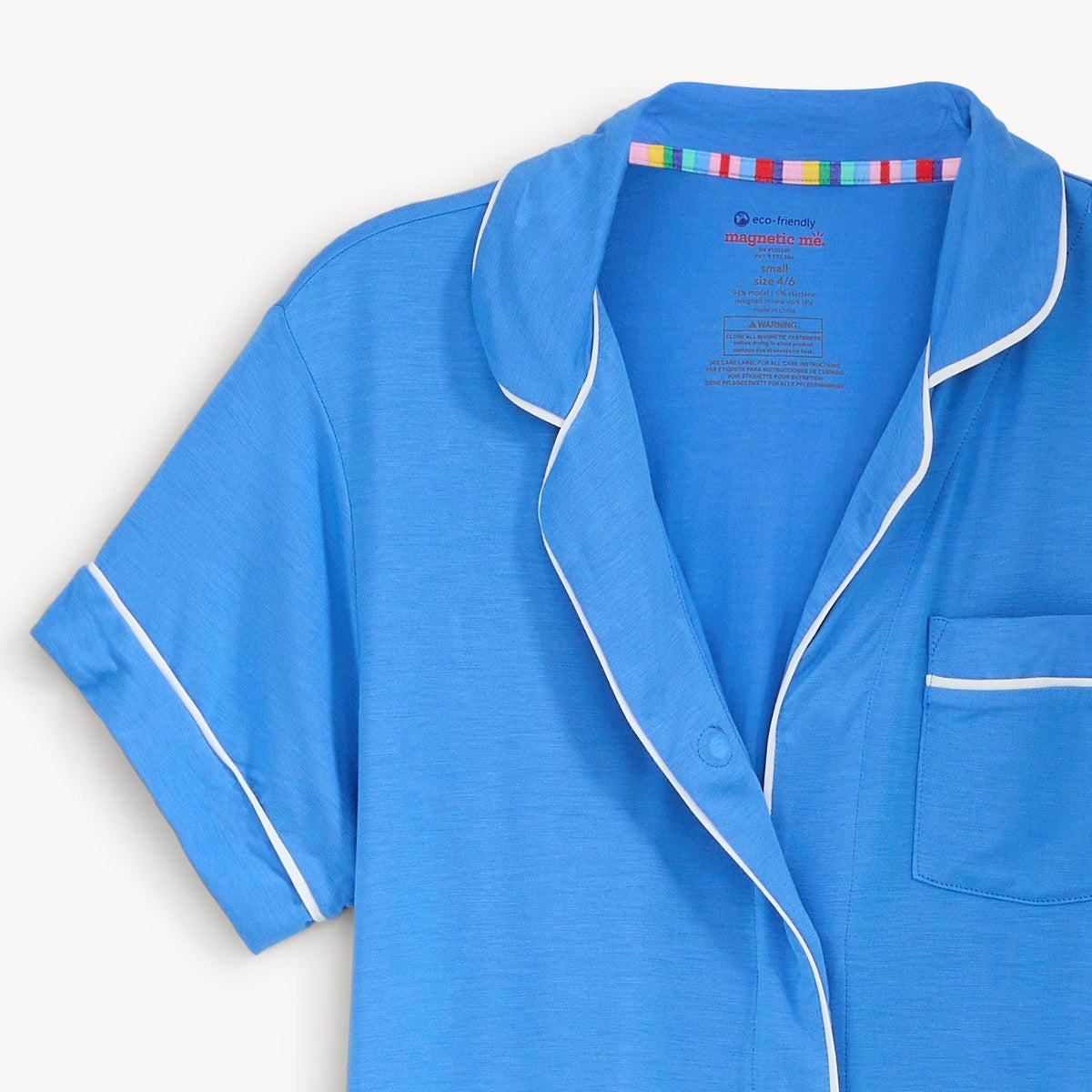 Women’s Magnetic Classic with a Twist PJ Set Seaport Blue - Magnetic Me