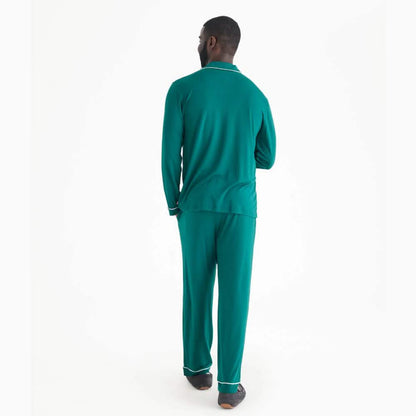 Magnetic Men's Classic with a Twist PJ Set Deep Emerald - Magnetic Me