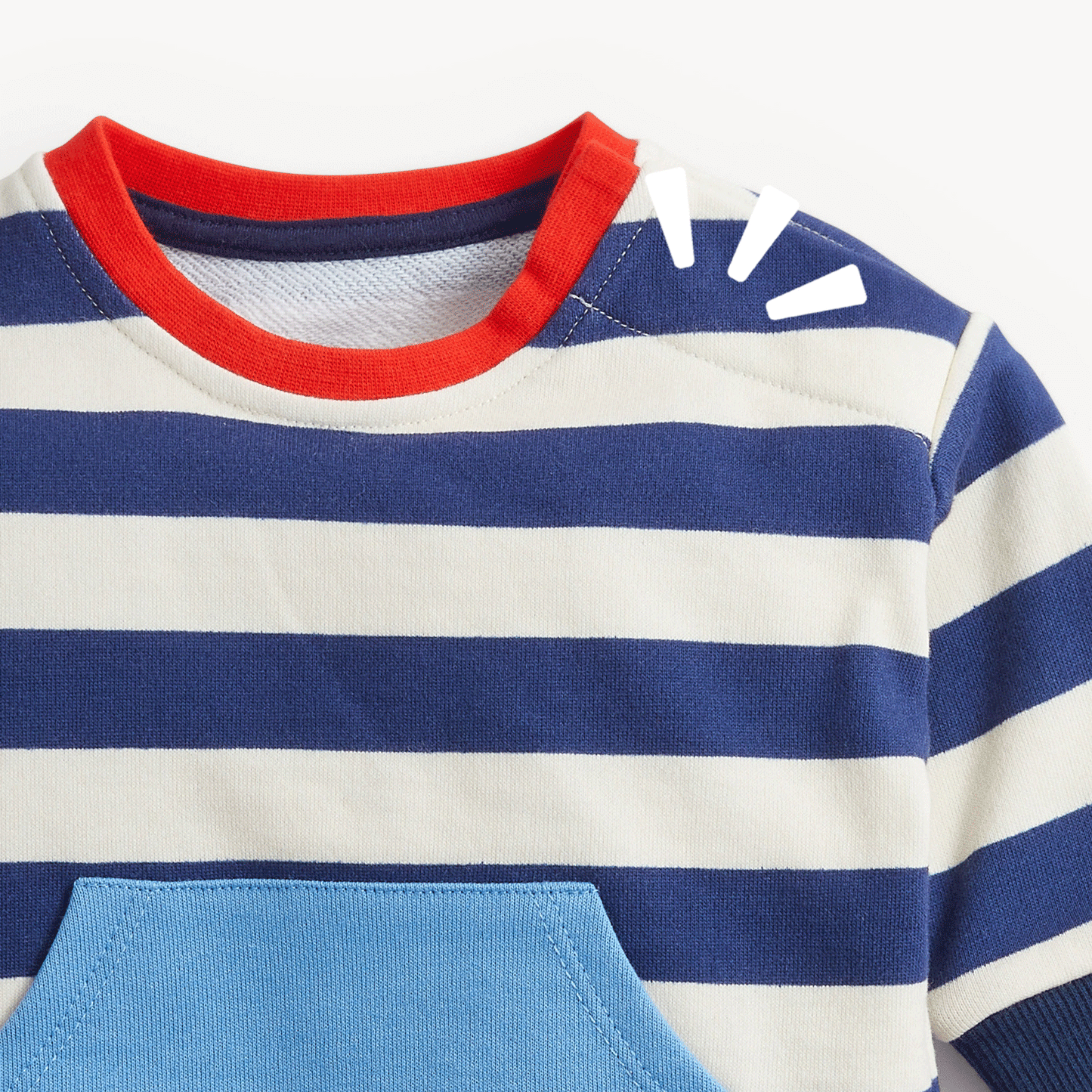Magnetic Sweatsuit Navy Stripes - Magnetic Me