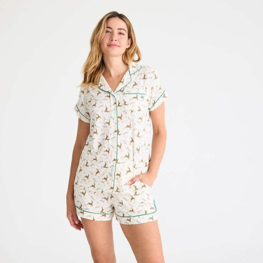 Women's Magnetic Classic with a Twist PJ Set merry and bright - Magnetic Me