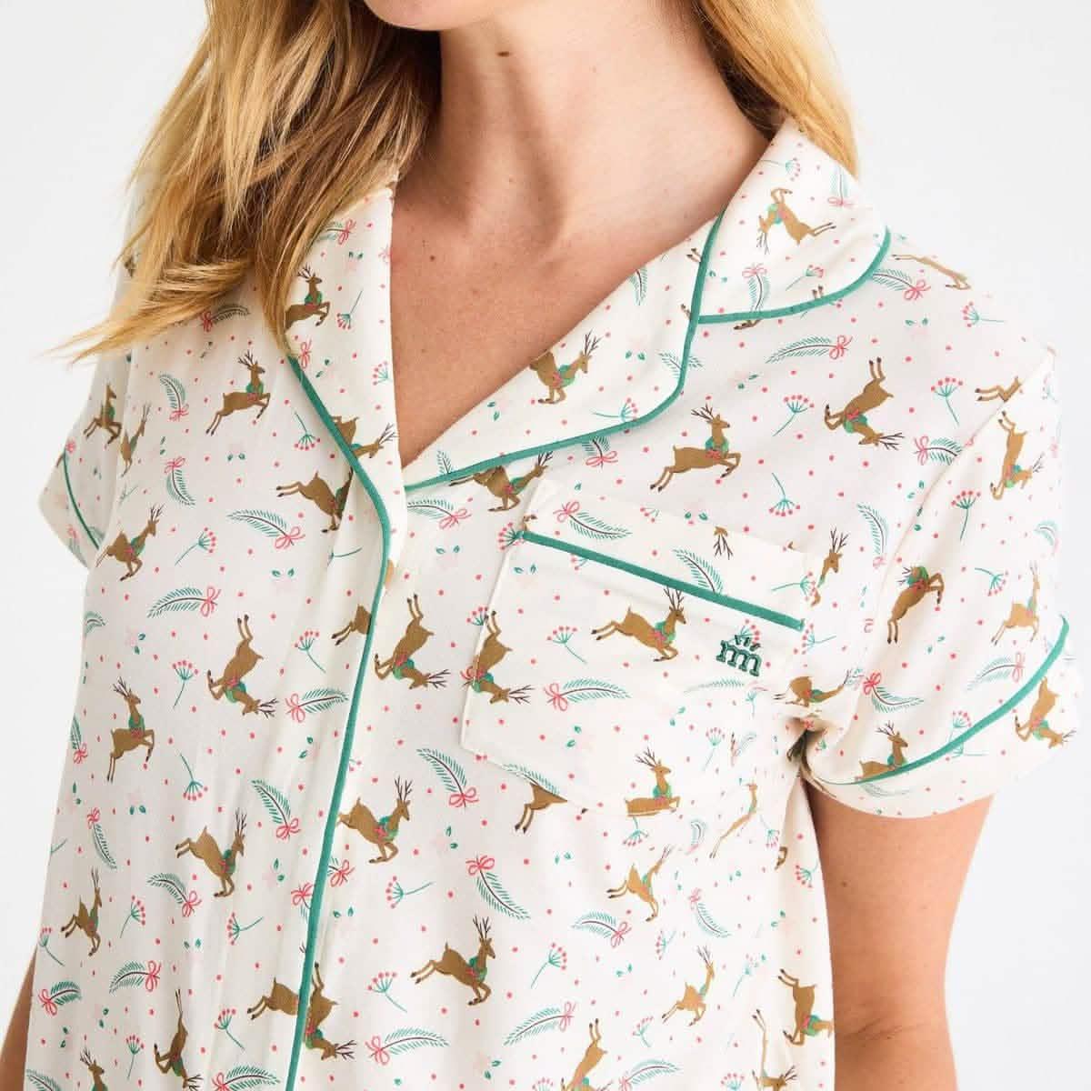 Women's Magnetic Classic with a Twist PJ Set merry and bright - Magnetic Me