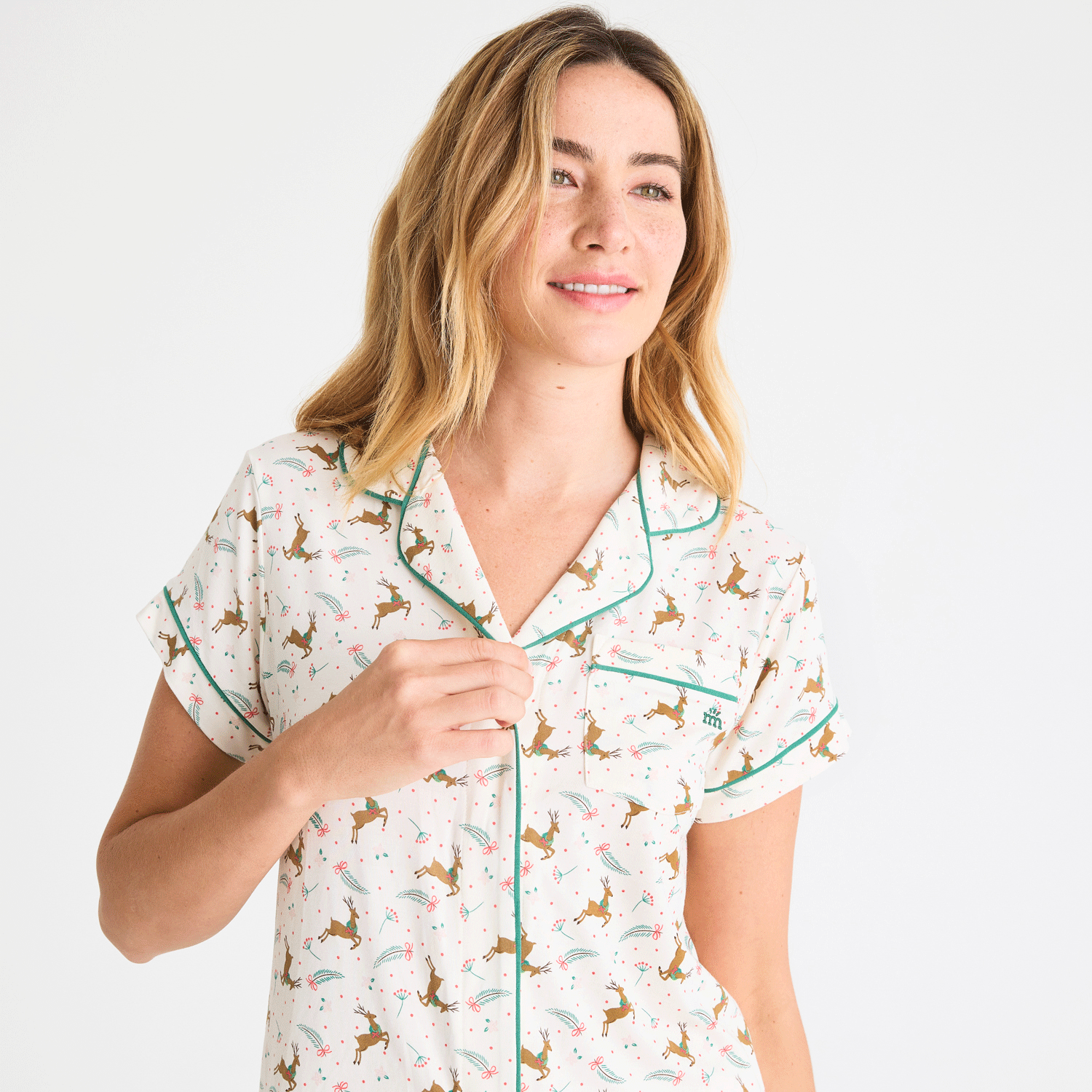 Women's Magnetic Classic with a Twist PJ Set merry and bright - Magnetic Me