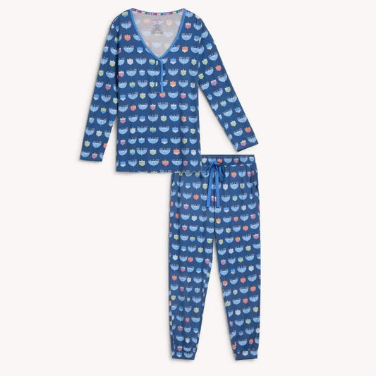 Women’s Magnetic Jogger PJ Set Spin Me Right Round - Magnetic Me