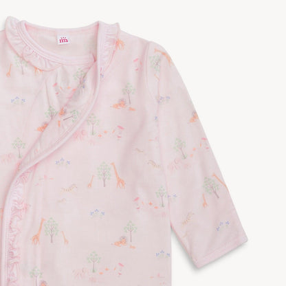Magnetic Gown & Hat Set with Ruffle Pink Serene Safari - Magnetic Me