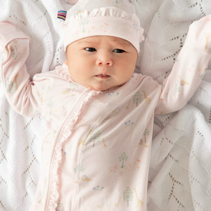 Magnetic Gown & Hat Set with Ruffle Pink Serene Safari - Magnetic Me