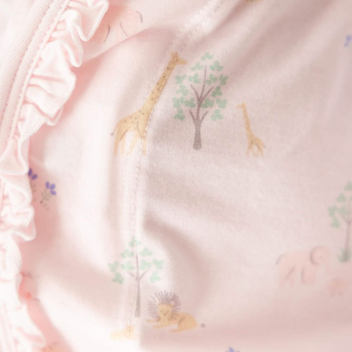 Magnetic Gown & Hat Set with Ruffle Pink Serene Safari - Magnetic Me