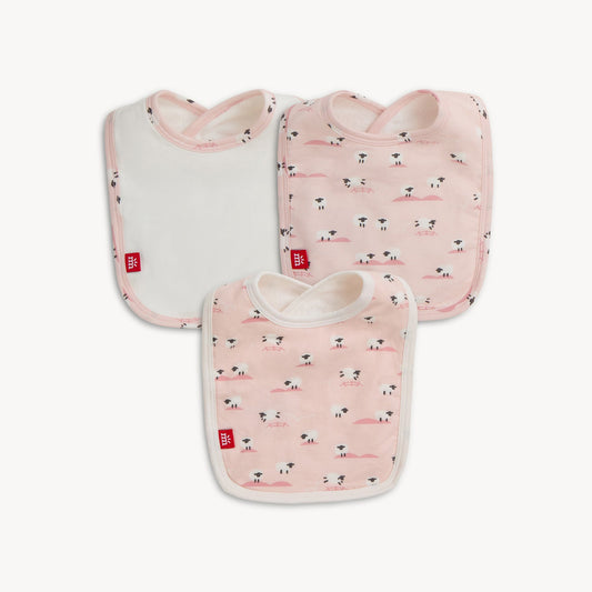 Magnetic Bib 3-Pack Blue Baa Baa Baby - Magnetic Me
